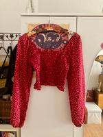 Polka Dot Carmen Bluse gesmokt Brandenburg - Strausberg Vorschau