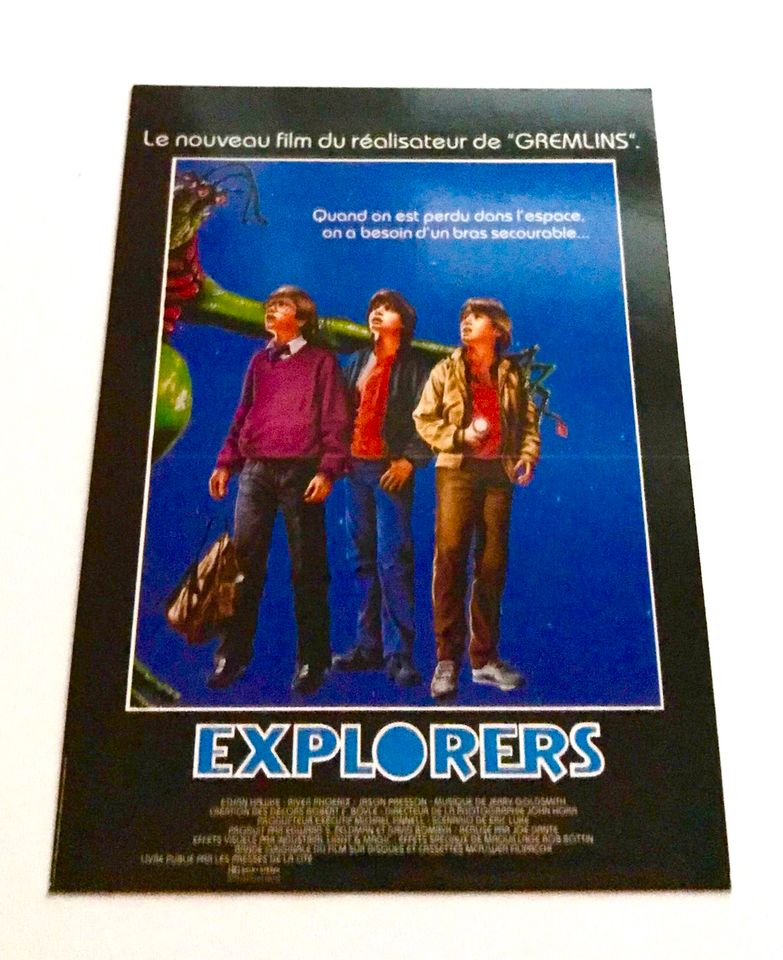 EXPLORERS - 1985 french Cinema Ad! Ethan Hawke Goonies E.T. in Berlin