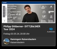 2 Tickets Philipp Dittberner 3.5. Kaiserslautern abzugeben Saarland - Quierschied Vorschau