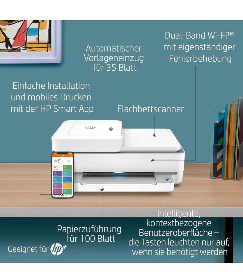 HP ENVY 6420e Multifunktionsdrucker, 3 Monate gratis drucken mit in Burghausen