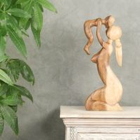 Figur Skulptur Abstrakt Mutter mit Kind Natur Holz 50 cm Bochum - Bochum-Wattenscheid Vorschau