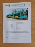 Prospekt SIEMENS Straßenbahn Tram Typ R Frankfurt Main Typenblatt Berlin - Charlottenburg Vorschau