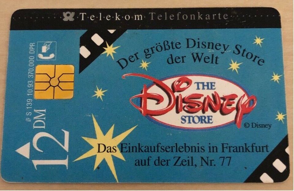 Disney Telefon Sammelkarte in Meinerzhagen