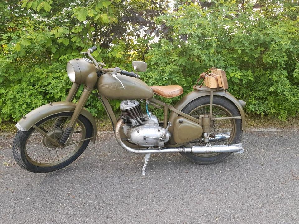 Jawa Perak 250 cm³, 1952, Originalzustand + Ersatzmotor für 353 in Leipzig