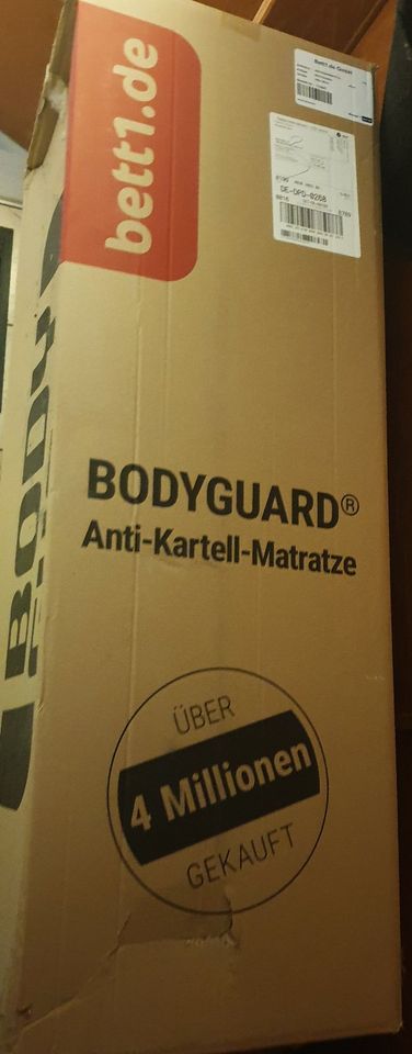 Bett1 BODYGUARD Matratze Weich 90x190cm, original verpackt in St. Leon-Rot