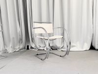 1/1 Bauhaus Sessel Stuhl Leder Italien Stahlrohr Chair Mitte - Tiergarten Vorschau