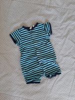 H&M Baby Einteiler Gr 74 Overall Pyjama kurz, Shorty, Ringel, Bayern - Thierhaupten Vorschau