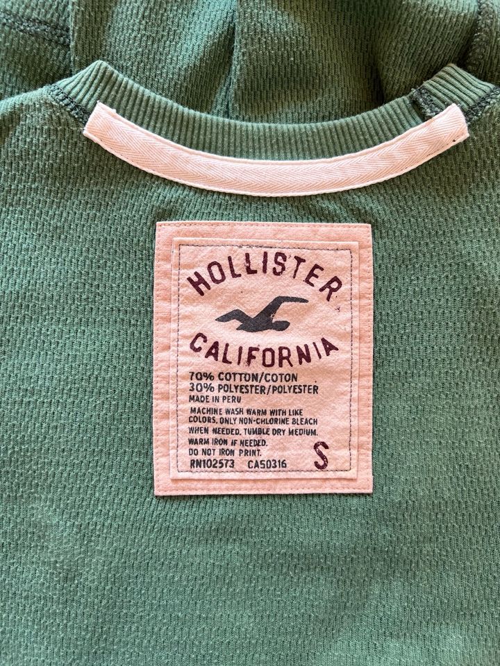 Hollister Herren Langarm Shirt grün in Siegen