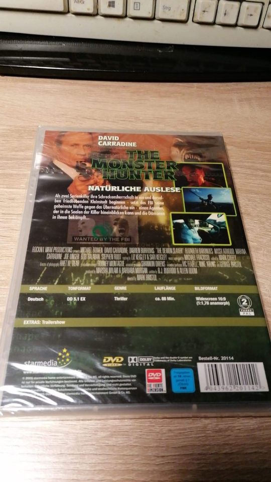 THE MONSTER HUNTER - DVD NEU OVP DAVID CARRADINE in Moselkern