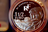 Frankreich 1 1/2 (1,50) Euro Silber Münze XXVII. Olympische Somme Hessen - Weilburg Vorschau