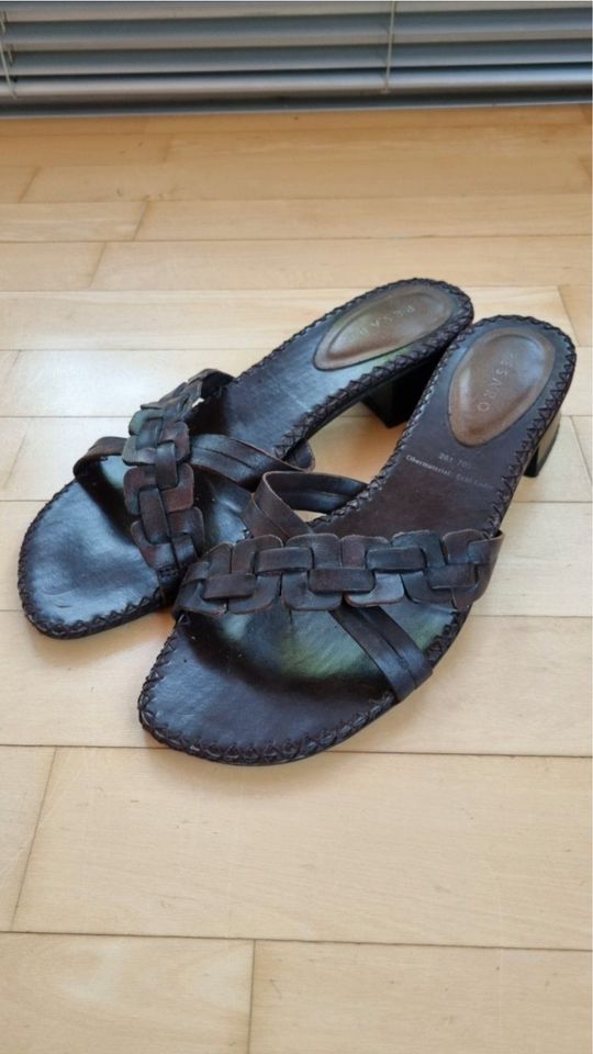 *PESARO* ital. Echt Leder Sandalen Braun 39 NP89,95€ TOP! in Ingolstadt