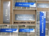 Hinweis Info Schilder KFZ Werkstatt Leit System Plexiglas viele * Thüringen - Gera Vorschau