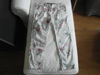 Cecil 7/8 Sommer Stretch Hose * W29 weiß mit Blumen TOP Schleswig-Holstein - Harrislee Vorschau