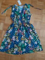 Sommer Kleid Kofferkleid Gr.S M L Blau Bunt Blumen Plumeria Neu Bayern - Augsburg Vorschau