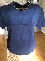 Benetton Bluse Lederoptik blau Gr S Bonn - Kessenich Vorschau