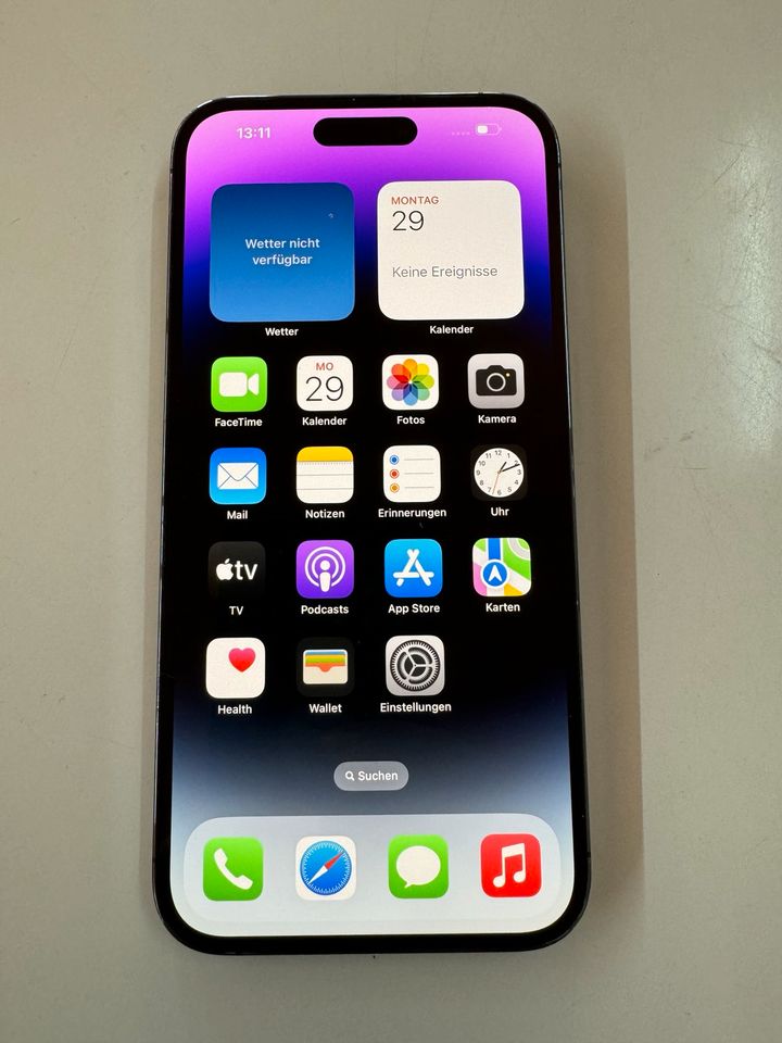 Apple iphone 14 PRO MAX 256 GB Purple  Guterzustand OVP. 939 € VB in Berlin