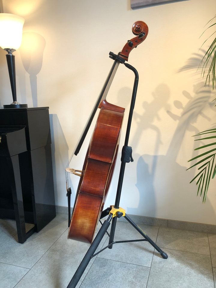 4/4 Cello und Bogen von Geigenbauer Bley & Sohn in Lüdenscheid