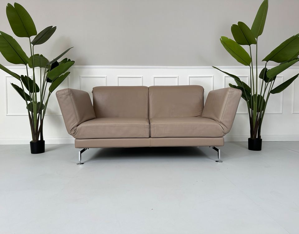 Brühl Moule Designer Sofa Leder Couch hochwertig Schlaffunktion in Köln