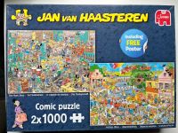 2 x Jan van Haasteren Puzzle jeweils 1000 Teile Baden-Württemberg - Ellhofen Vorschau