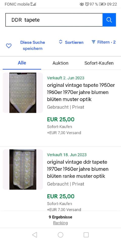 DDR (Struktur)Tapete+Selbstklebefolie Konvolut vintage Blumen in Aue