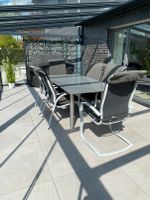 Gartenmöbel, Tisch Granit-Edelstahl, 6 Stühle Aluminium Nordrhein-Westfalen - Olfen Vorschau