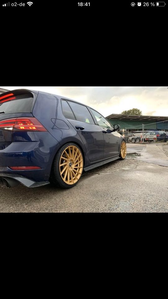 Vw Audi Seat Golf 19 Zoll Felgen gedreht Storm Gold 5x112 in Eggingen