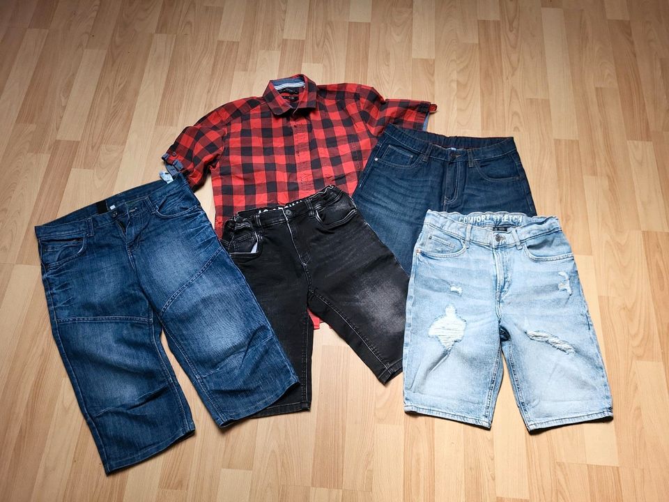 Kurze Hosen Jeans Shorts für Jungen Gr. 158 in Gera