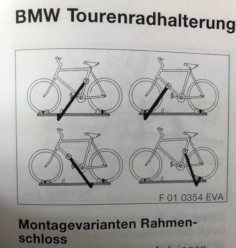 BMW Tourenrad Halterung / Radträger / Radhalterung für das Auto in Berlin