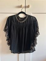 Bluse luftig schwarz beige zara Nordrhein-Westfalen - Hürth Vorschau
