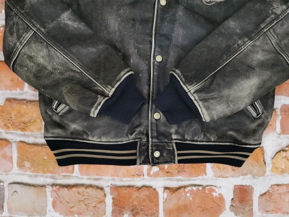 DIESEL VINTAGE LEDERJACKE – SCHREIBSCHRIFT XXL in Berlin