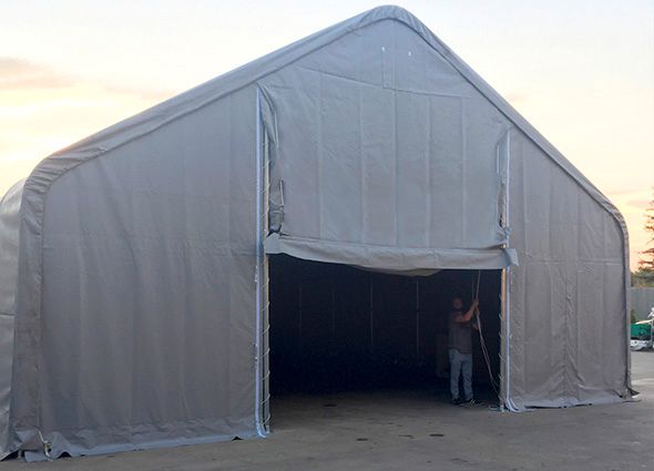 XXXL 10x20m x5,5m TITAN Lagerzelt Zeltgarage Weidezelt Zelthalle Stahlrohre Ø 76mm PVC 650g in Berlin