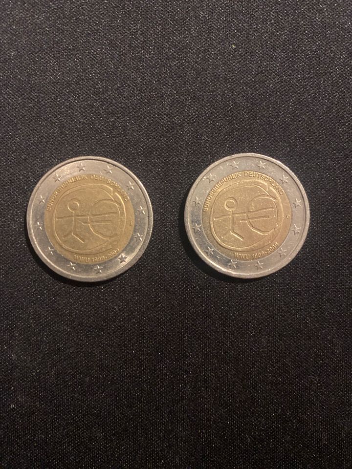 2 Euro Strichmännchen Münze(sichtbarer Fehlprägung) in Sankt Augustin