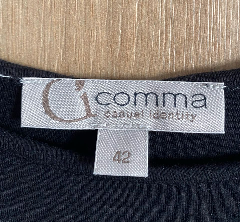 Comma Spitzen Bluse  grau + Top schwarz Gr. 42 2-teilig in Lampertheim