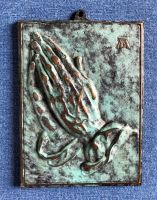 Betende Hände - Albrecht Dürer - Bronze Relief - Wandbild Bayern - Wassertrüdingen Vorschau