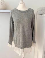H&M Pulli Strickpulli grau mit Schleife Größe S NEU Bayern - Rödental Vorschau