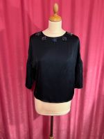 ZARA Bluse Oberteil Dunkelblau Strass XS 34 Neu 50€  Satin Elberfeld - Elberfeld-West Vorschau