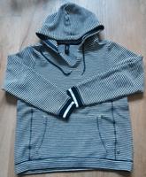 Gr 44 maritim blau/weiß gestreift Pullover Kapuze Bauchtasche str Niedersachsen - Südbrookmerland Vorschau