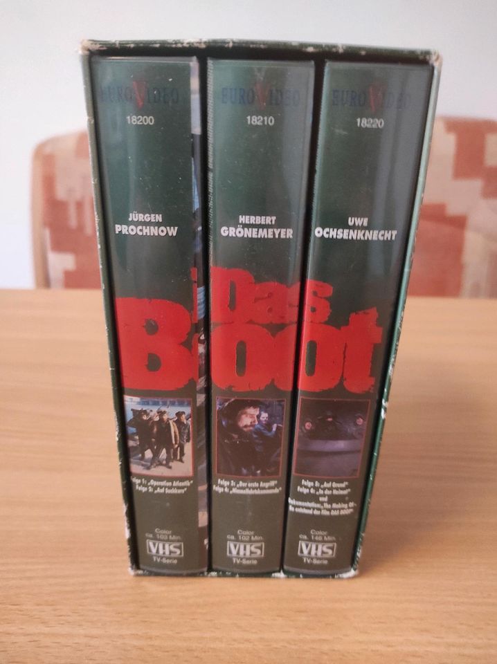 VHS Sammelbox "Das Boot" TV Serie mit Making Of Kult in Havetoft