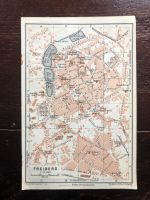 Um 1905: alter Stadtplan (Landkarte) Freiberg in Sachsen Bayern - Feldafing Vorschau