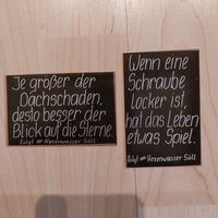 2 Sticker * Aufkleber mit Sprüchen auf schwarzem Hintergrund* NEU Nordrhein-Westfalen - Bornheim Vorschau