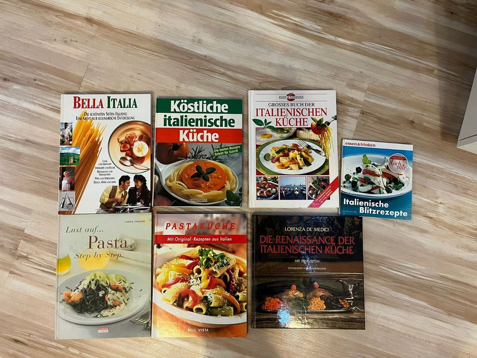 7x Kochbücher Italien, Italienische Küche, Pasta, Bella Italia in Oberasbach