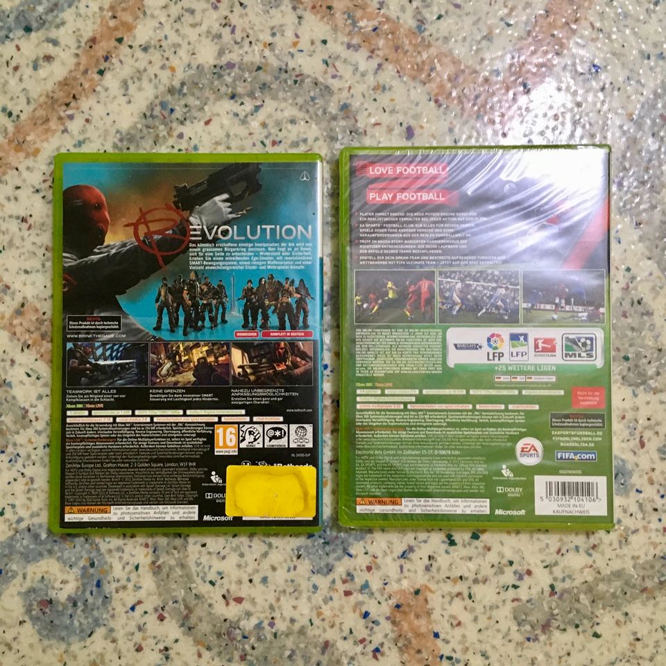 Microsoft Xbox 360 FIFA 12 neu + BRINK gebraucht in Harsum