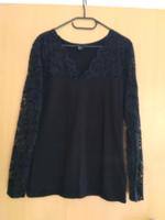 Schwarzes Langarm Spitzenshirt Gr. L Marke H&M Rheinland-Pfalz - Salmtal Vorschau