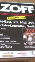 Zoff - Letmathe 2004 Konzertplakat Tourposter Nordrhein-Westfalen - Hemer Vorschau