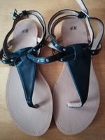 Flip Flops / Zehentrenner Sandalen in Schwarz, H&M, Größe 38 Dresden - Innere Altstadt Vorschau