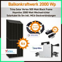 Balkonkraftwerk 2000 Watt HMS-2000-4T TRINA Vertex Solarmodule Mecklenburg-Vorpommern - Torgelow Vorschau