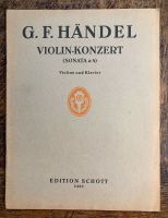 Händel Violinkonzert Sonata a5 Noten Piano Violine Edition Schott Baden-Württemberg - Möckmühl Vorschau
