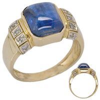 Harry Ivens 375 Gelbgold Diamantring Kyanit Cyanit 17/53 300€* Niedersachsen - Barßel Vorschau