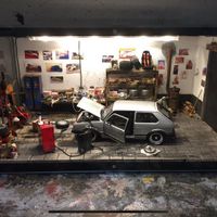 Diorama 1/18 Golf 1 GTI Rheinland-Pfalz - Dalheim Vorschau