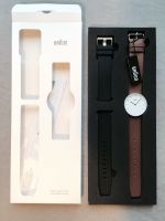BRAUN Armbanduhr Leder braun+Silikonband schwarz - NEU !! Niedersachsen - Braunschweig Vorschau